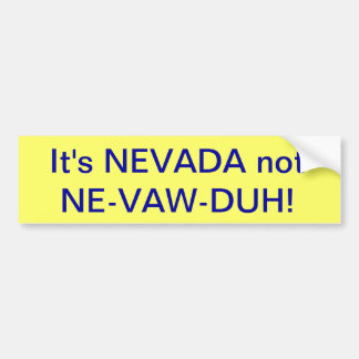 nevada bumbersticker bumper sticker