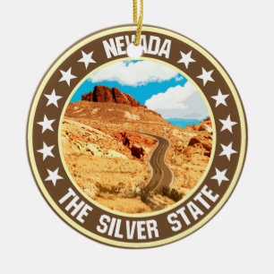 Nevada Ceramic Ornament
