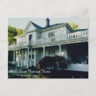 Nevada City Tours Ca. Broad Street Victorian Home Postcard