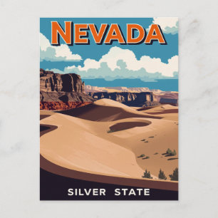 Nevada Desert Landscape Postcard