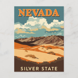Nevada Desert Landscape Postcard