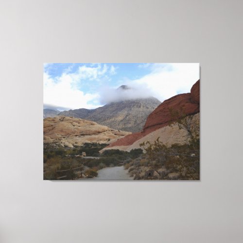 Nevada Desert Scene Calico Basin Canvas Print