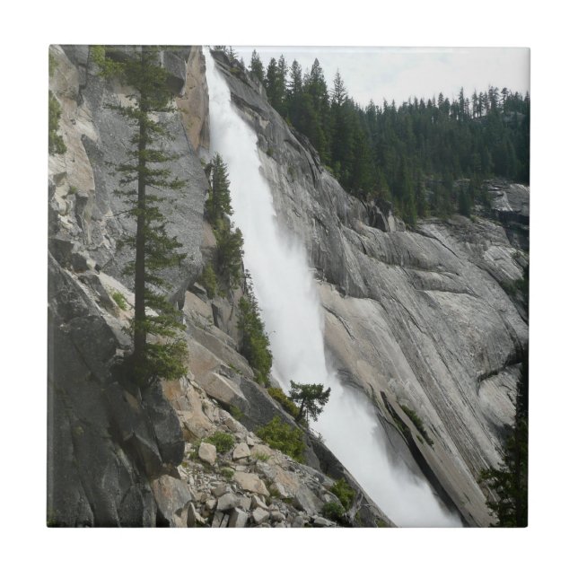 Nevada Falls at Yosemite National Park Ceramic Tile (Front)