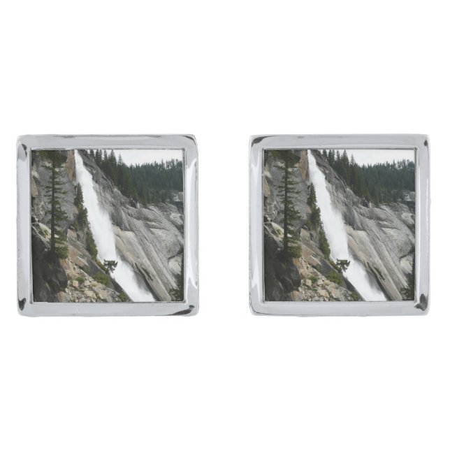 Nevada Falls at Yosemite National Park Cufflinks (Front)