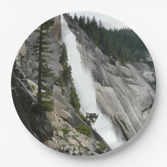 Nevada Falls at Yosemite National Park Paper Plates (Front)