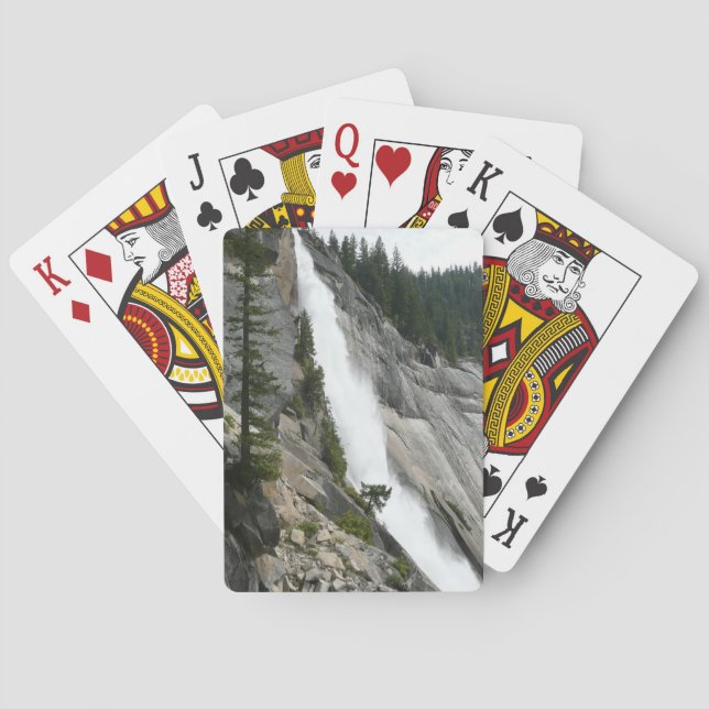 Nevada Falls at Yosemite National Park Poker Cards (Back)