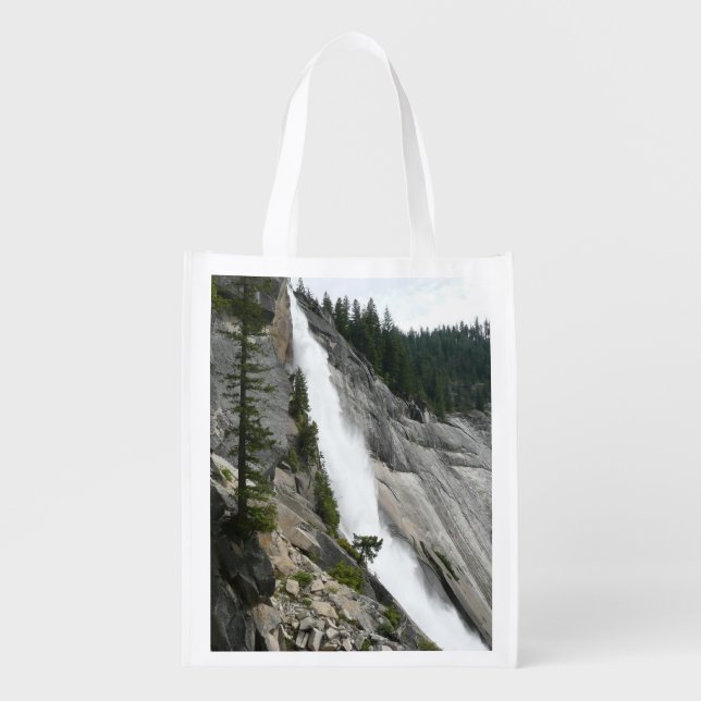 Nevada Falls at Yosemite National Park Reusable Grocery Bag (Front)