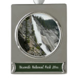 Nevada Falls at Yosemite National Park Silver Plated Banner Ornament