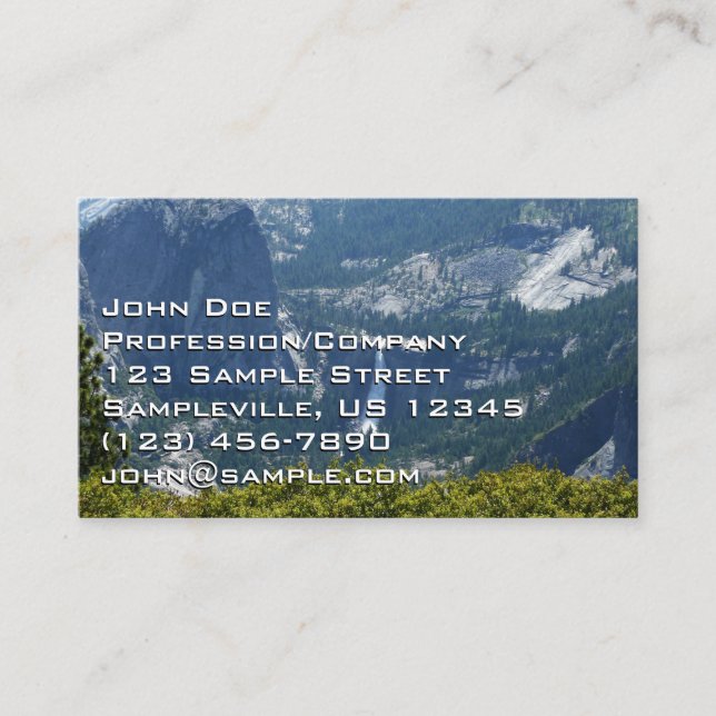 Nevada Falls from the Panorama Trail Business Card (Front)
