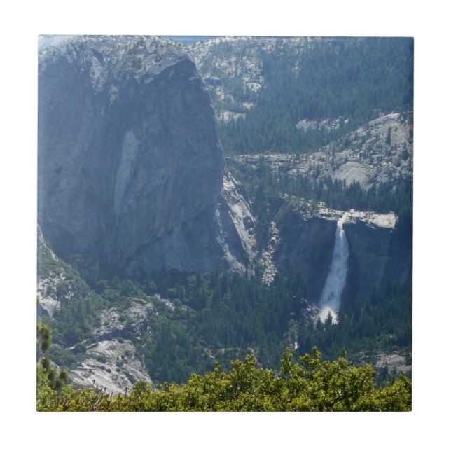 Nevada Falls from the Panorama Trail Yosemite Ceramic Tile (Front)