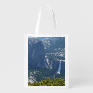 Nevada Falls from the Panorama Trail Yosemite Reusable Grocery Bag