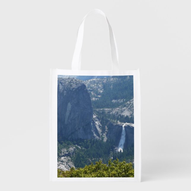 Nevada Falls from the Panorama Trail Yosemite Reusable Grocery Bag (Front)