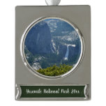 Nevada Falls from the Panorama Trail Yosemite Silver Plated Banner Ornament