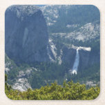 Nevada Falls from the Panorama Trail Yosemite Square Paper Coaster