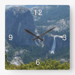 Nevada Falls from the Panorama Trail Yosemite Square Wall Clock