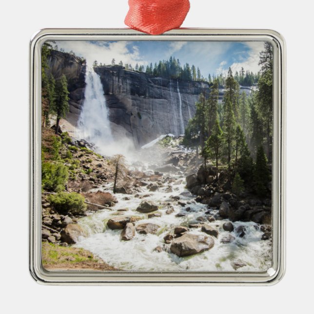 Nevada Falls Metal Ornament (Front)