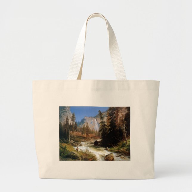 Nevada Falls, Yosemite Large Tote Bag (Front)