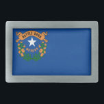 Nevada flag belt buckle<br><div class="desc">Flag of the State of Nevada</div>