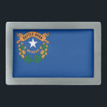 Nevada flag belt buckle<br><div class="desc">Flag of the State of Nevada</div>