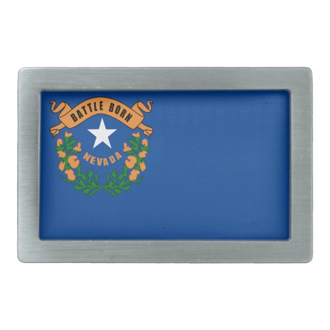 Nevada flag belt buckle (Front)