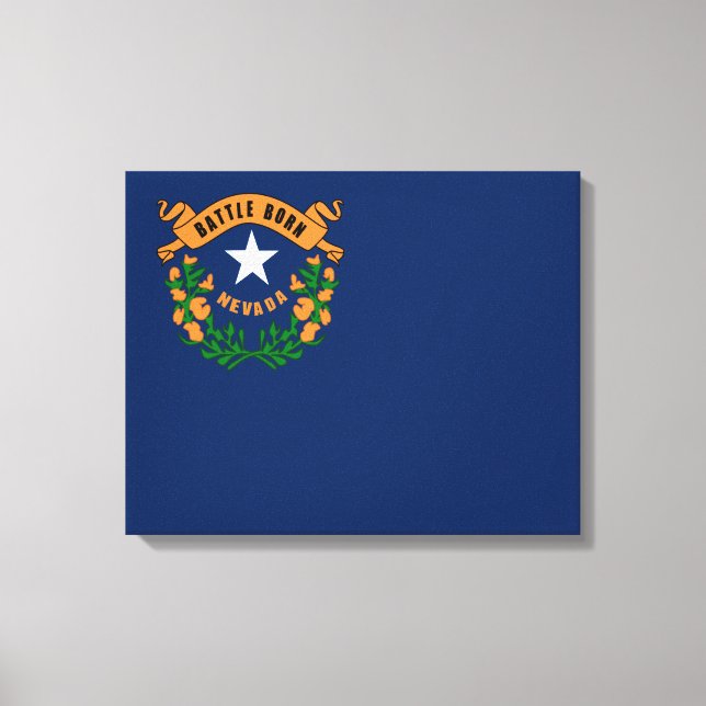 Nevada flag canvas print (Front)