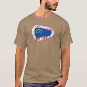 Nevada Flag Climbing Carabiner T-Shirt