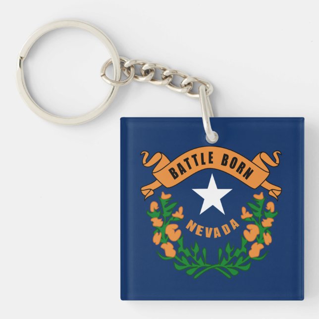 Nevada flag keychain (Front)