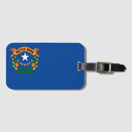 Nevada flag luggage tag