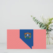 Nevada Flag Map (Standing Front)