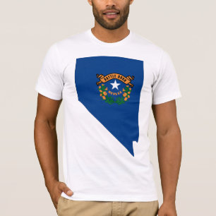 Nevada Flag Map T-Shirt
