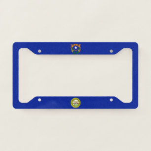 Nevada flag-seal license plate frame