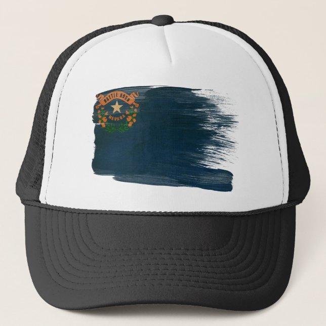 Nevada Flag Trucker Hat (Front)