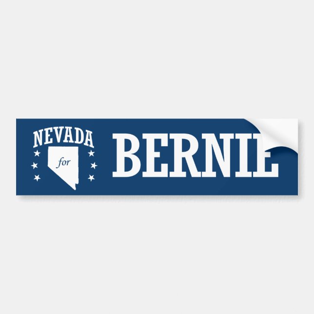 NEVADA FOR BERNIE SANDERS BUMPER STICKER (Front)