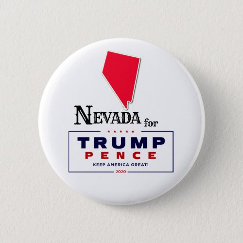 Nevada for Trump Pence 2020 Button