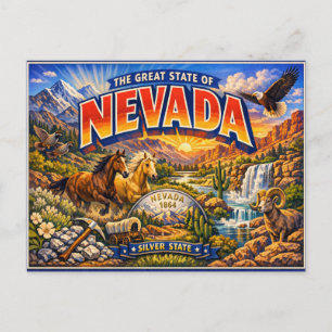 Nevada Greetings Postcard