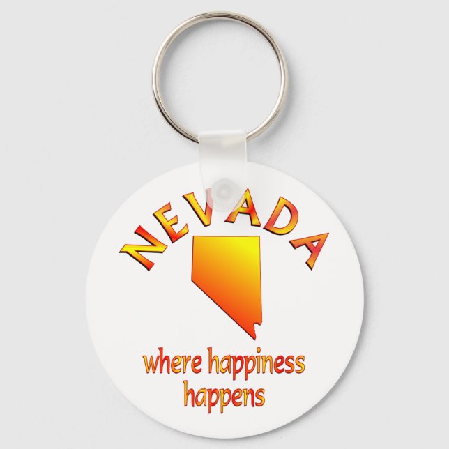 NEVADA Happiness Keychain (Front)