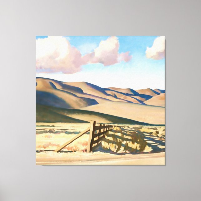 “Nevada Hills” by Maynard Dixon Canvas Print (Front)