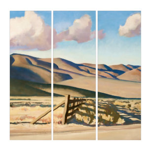 “Nevada Hills” by Maynard Dixon Triptych