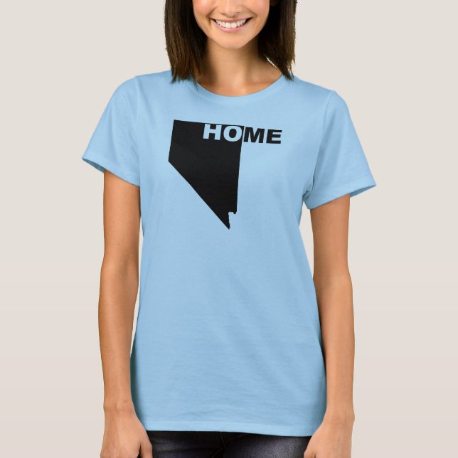 Nevada Home Away From State T-Shirt Tees (Front)