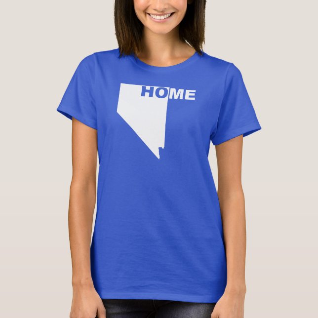 Nevada Home Away From State T-Shirt Tees (Front)