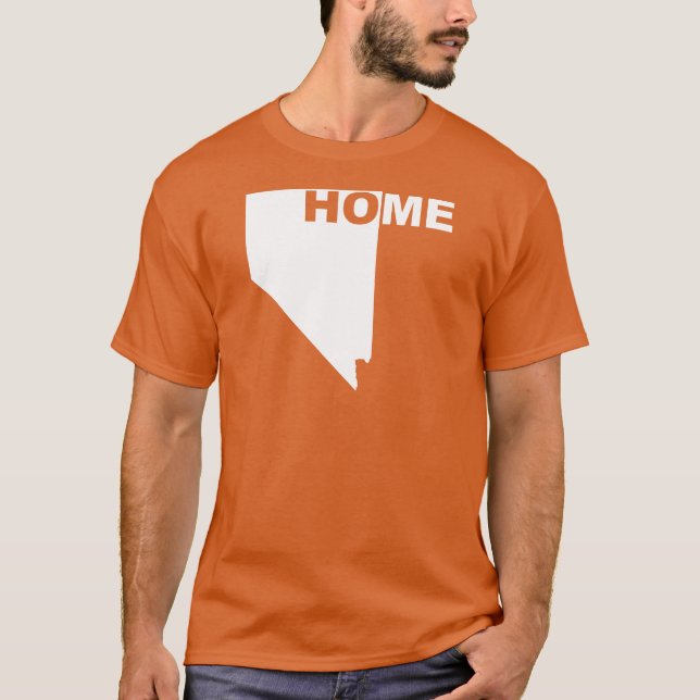 Nevada Home Away From State T-Shirt Tees (Front)