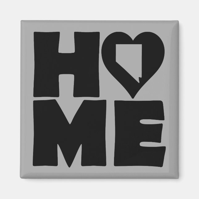Nevada Home Heart State Fridge Magnet (Front)