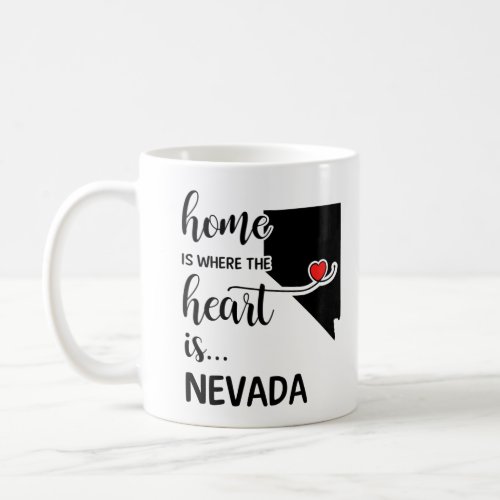 Nevada home is where the heart is coffee mug