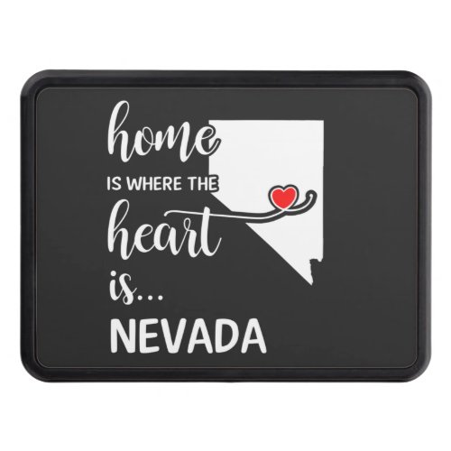 Nevada home is where the heart is hitch cover