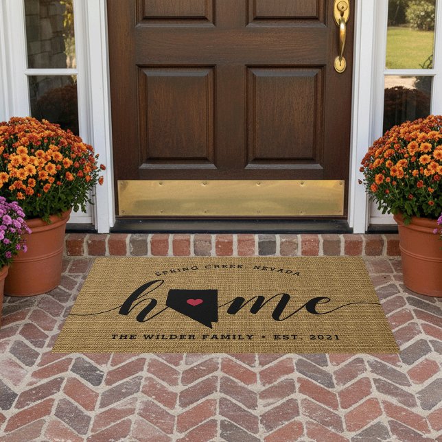 Nevada Home State Personalized Doormat (Creator Uploaded)