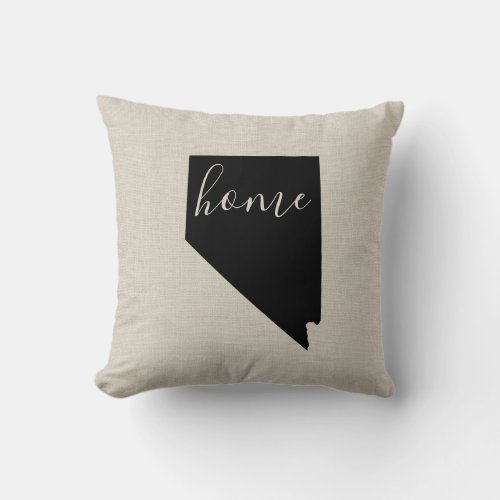 Nevada Home State Throw Pillow