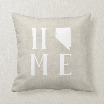 Nevada Home State Throw Pillow by coffeecatdesigns at Zazzle