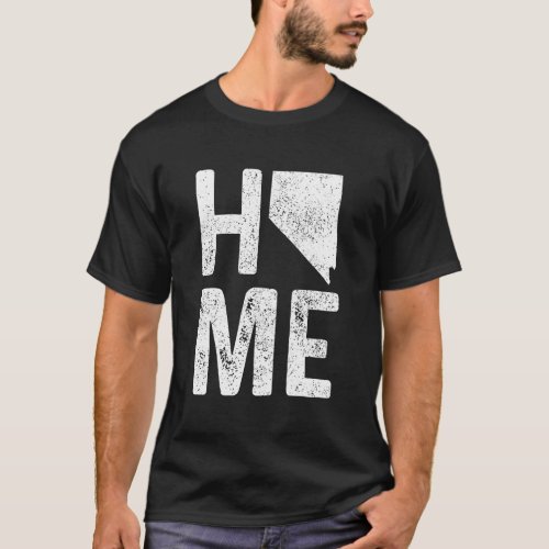 Nevada Home Vintage State Map Pride Gift T_Shirt