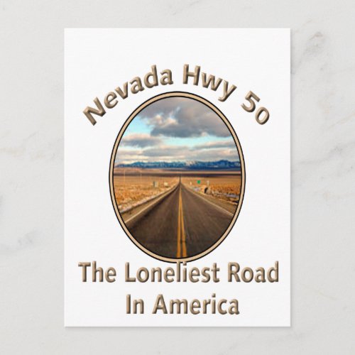 Nevada Hwy 50 Postcard