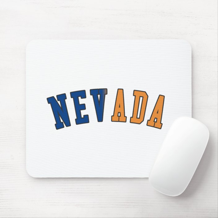 Nevada in State Flag Colors Mousepad
